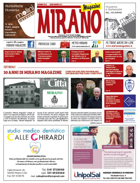 MiranoMagazine dicembre 2019